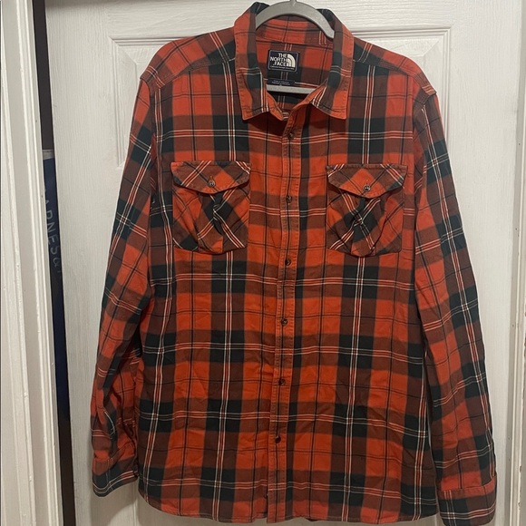 The North Face Flannel Plaid Button Up Shirt XL - Picture 2 of 5